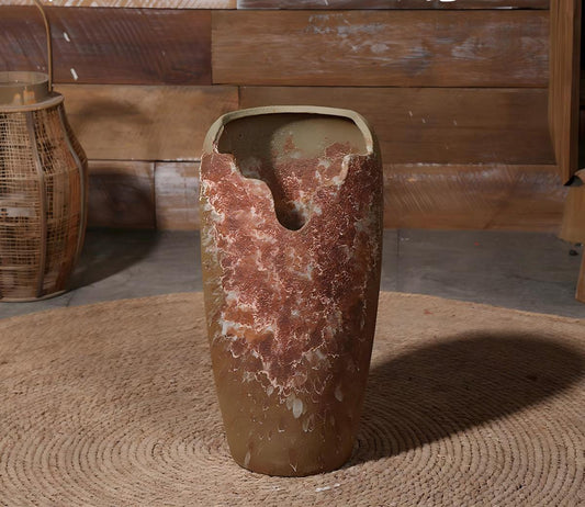 Earth & Moss — Sculptural Ceramic Vase